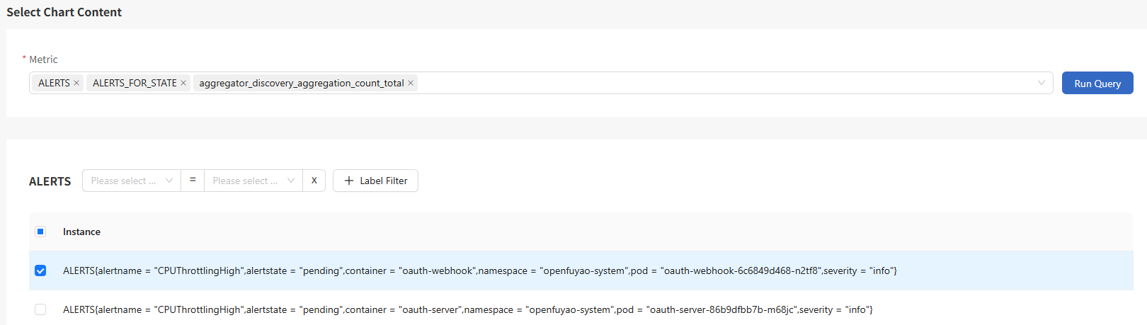 Creating a component instance